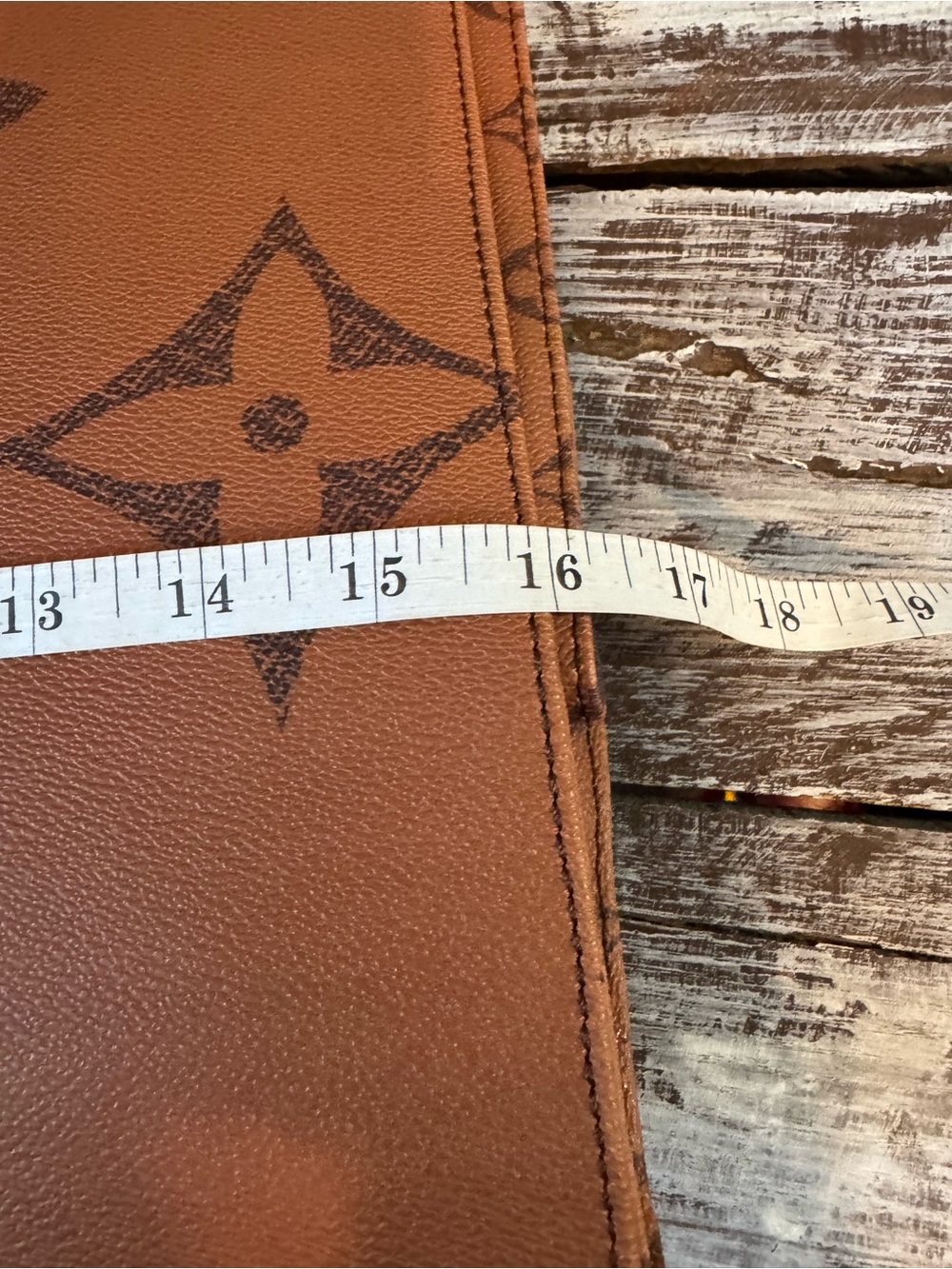 Brown Monogram Large Tote Bag - Picture 7 of 9